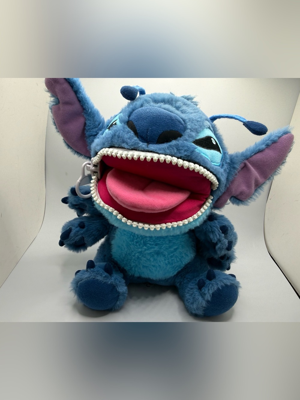 Disney Stitch zipper mouth plush toy stuffed animal Lilo & stitch